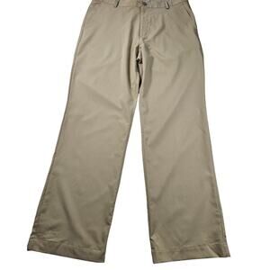 Under armour 36x32 khaki chino coach pants performance quick dry active tan